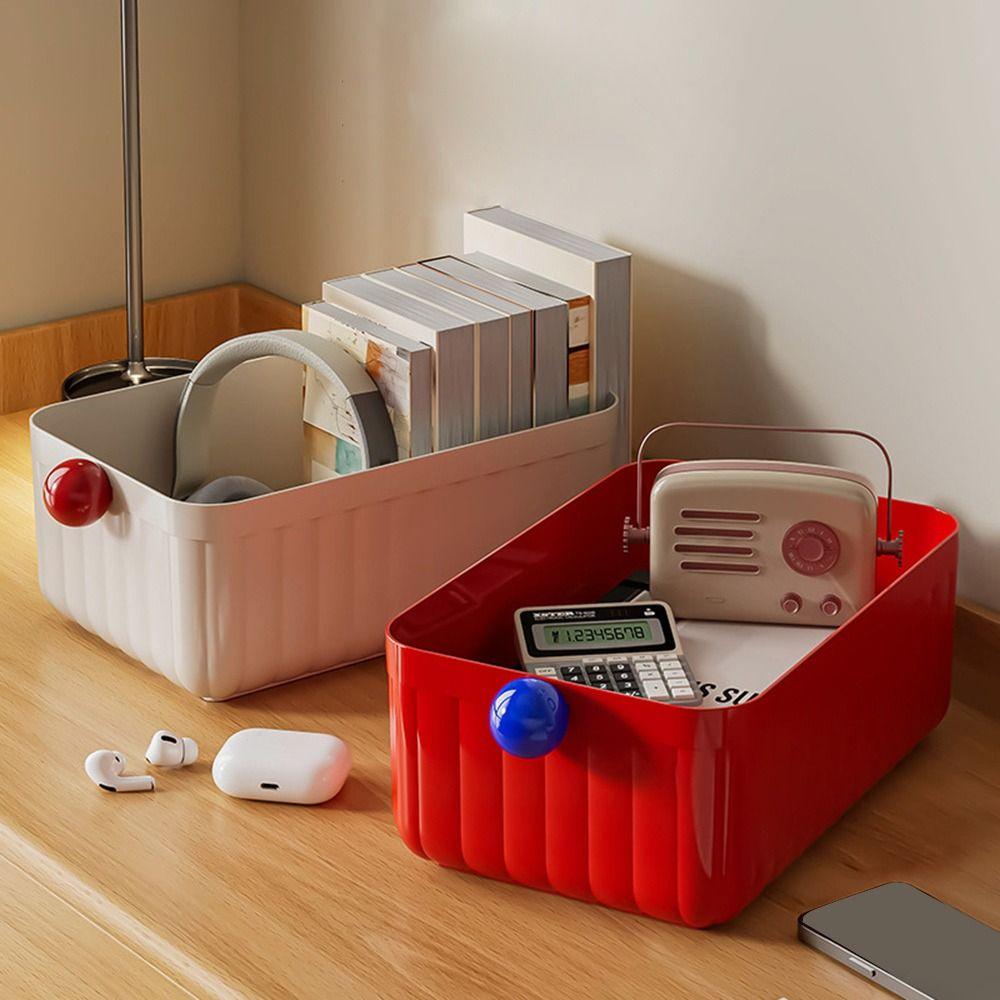 Stackable Desk Organizer Box Large Capacity Stationery Storage Rack Home Office