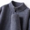 Spring Autumn Australian Merino Wool Sweater Thickened High-Neck Zip-Up Thermal Breathable