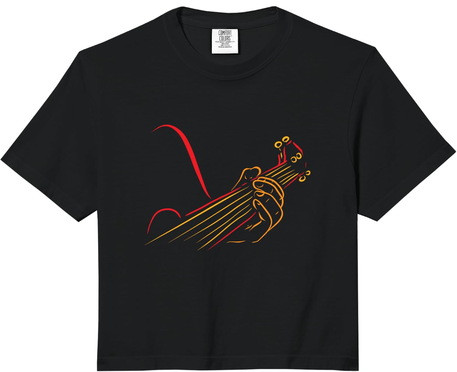 Playing Guitar Guitarist Music Life Funny Gift Comfort Colors Crop Top Unisex T-Shirt XL