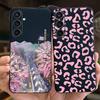 For Funda Cover Samsung A35 5G Case SM-A356E Couple Love Heart Flower Cat Painting Back Shell For Samsung Galaxy A35 5G Etui