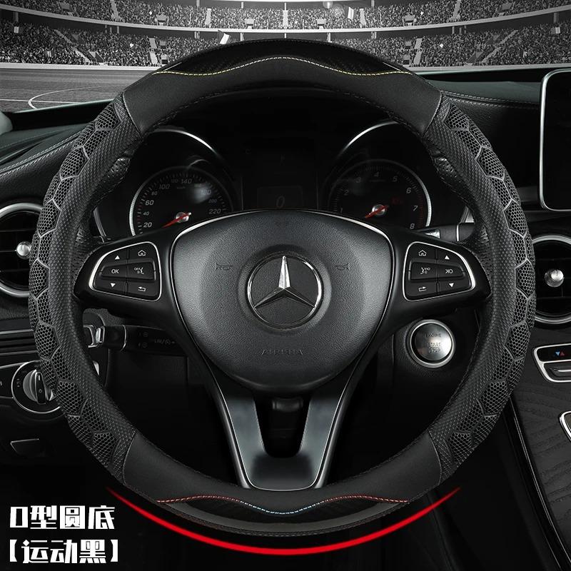The car steering wheel cover features a strong grip and 3D honeycomb anti-slip design, suitable for 14.5 to 15 inches