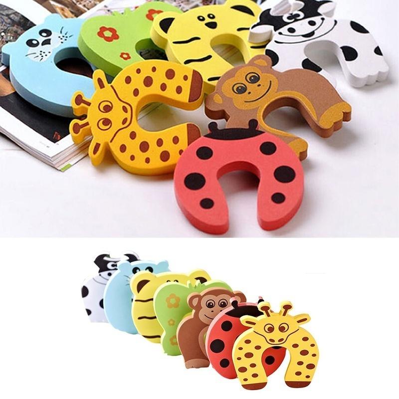 5Pc/set Different Type Baby Safety Foam Door Stoppers Animal Designs Holiday Decorative Doors Stop Cute Home Decor Children Toys