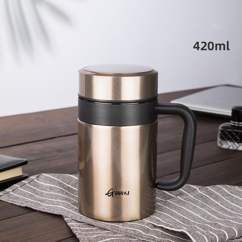 GIANXI Thermosflasche Großvolumige Edelstahl-Wärmeisolierbecher Haushalt Hochwertiger Einfacher Isolierbecher