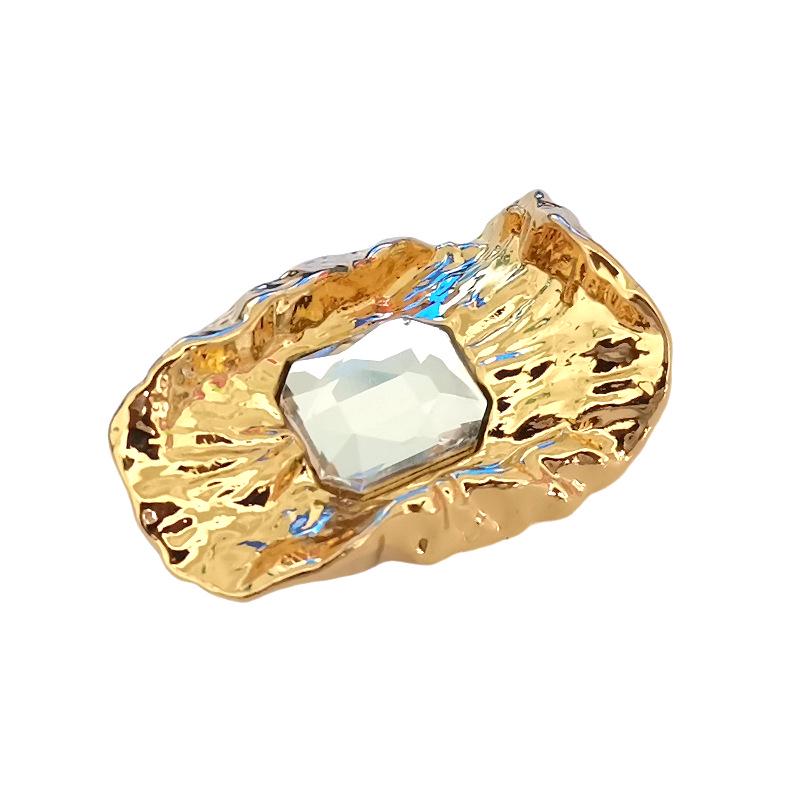 Yi Sen Gemstone Diamond Gold/Silver Metal Buttons for European & American Style Coats/Jackets