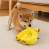 Yellow Squeaky Dog Toy Plush Banana Pet Interactive Toys Funny Pet Chew Plush Toy  Gift