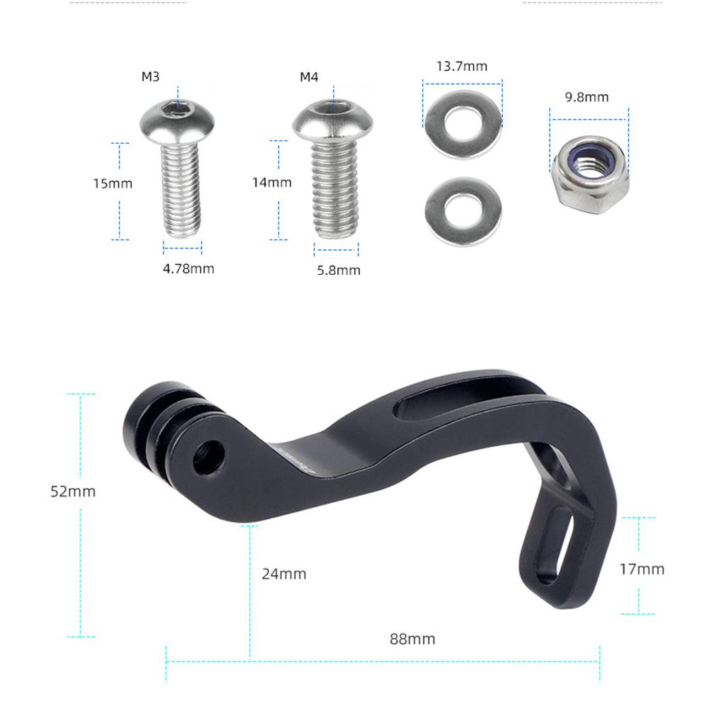 Bicycle Front Light Holder Adjustable Lamp Bracket Aluminum Alloy Camera Stand Bike Flashlight Mount Holder for Brompton GoPro