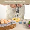 Nonrust Steel Hand Cranks Eggs Whisks Set Includes 4 Baking Tool Manual Eggs Whisks Set For Cream Batter Preparation