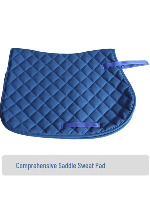 Universal English Saddle Pad: Thick Non-Slip Polyester Cotton for Large Horses, Ideal for Riding, Training, and Touring