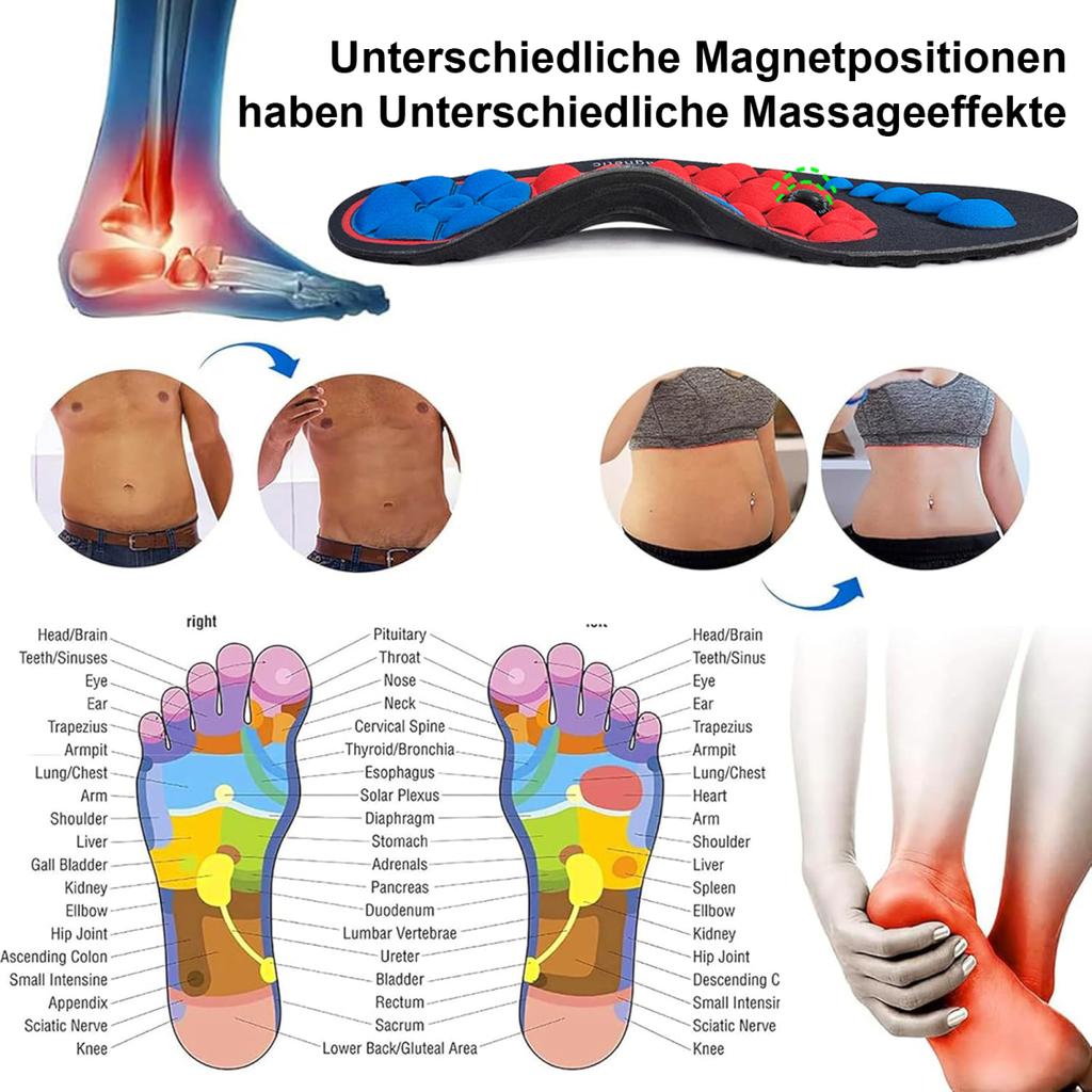 1 para wkładek do terapii magnetycznej, wkładki do masażu akupresurowego dla mężczyzn i kobiet, wkładki do stóp, które wspomagają krążenie krwi i łagodzą ciśnienie
