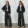 CHUYU Women's Brushed V-Neck Cardigan