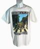 THE BEATLES ABBEY ROAD Short Sleeve Cotton 100% Cotton T-shirt Mens Tees Top White XL NWOT