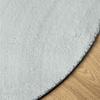 Area Rug HUARTE Grey 140 X 200 Cm Polyester