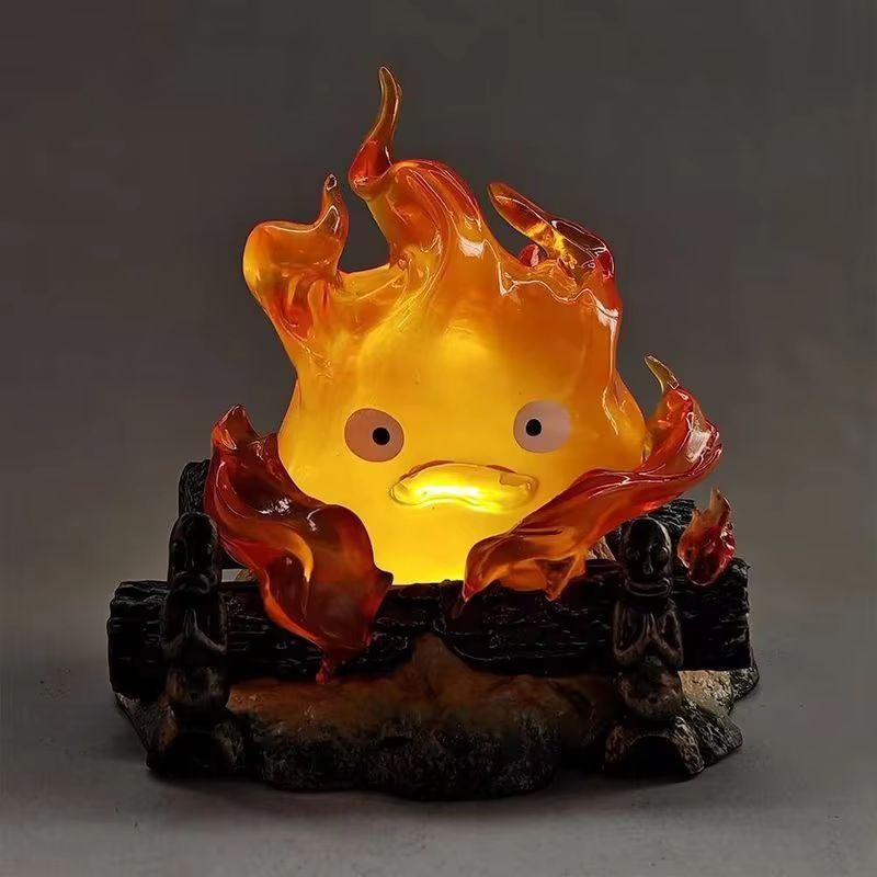 Illusion NewGk Meet Series Cursed Fire Heart Statue GlowInTheDark Anime Decor Desktop Led Display Model