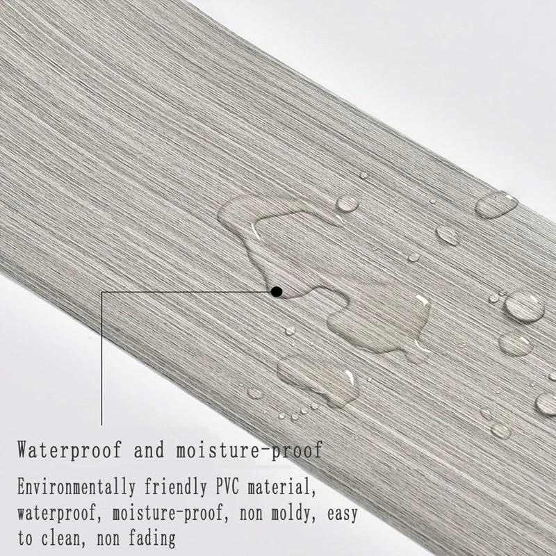 1PC 5mx10cm PVC Self-adhesive Baseboard Waterproof Wall Sticker Window Sill Door Frame Edge Wrapping Renovation Decorative Lines