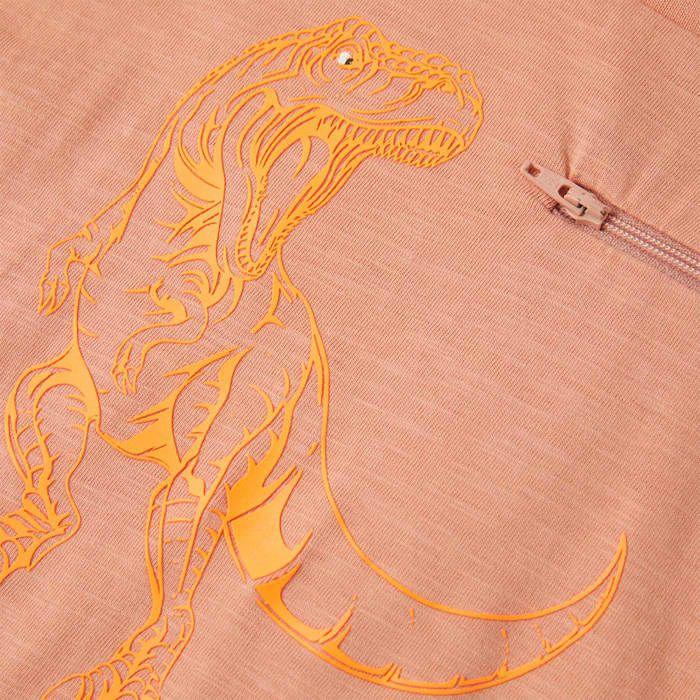 T-shirt enfants à manches courtes orange clair 92/104/116/128/140