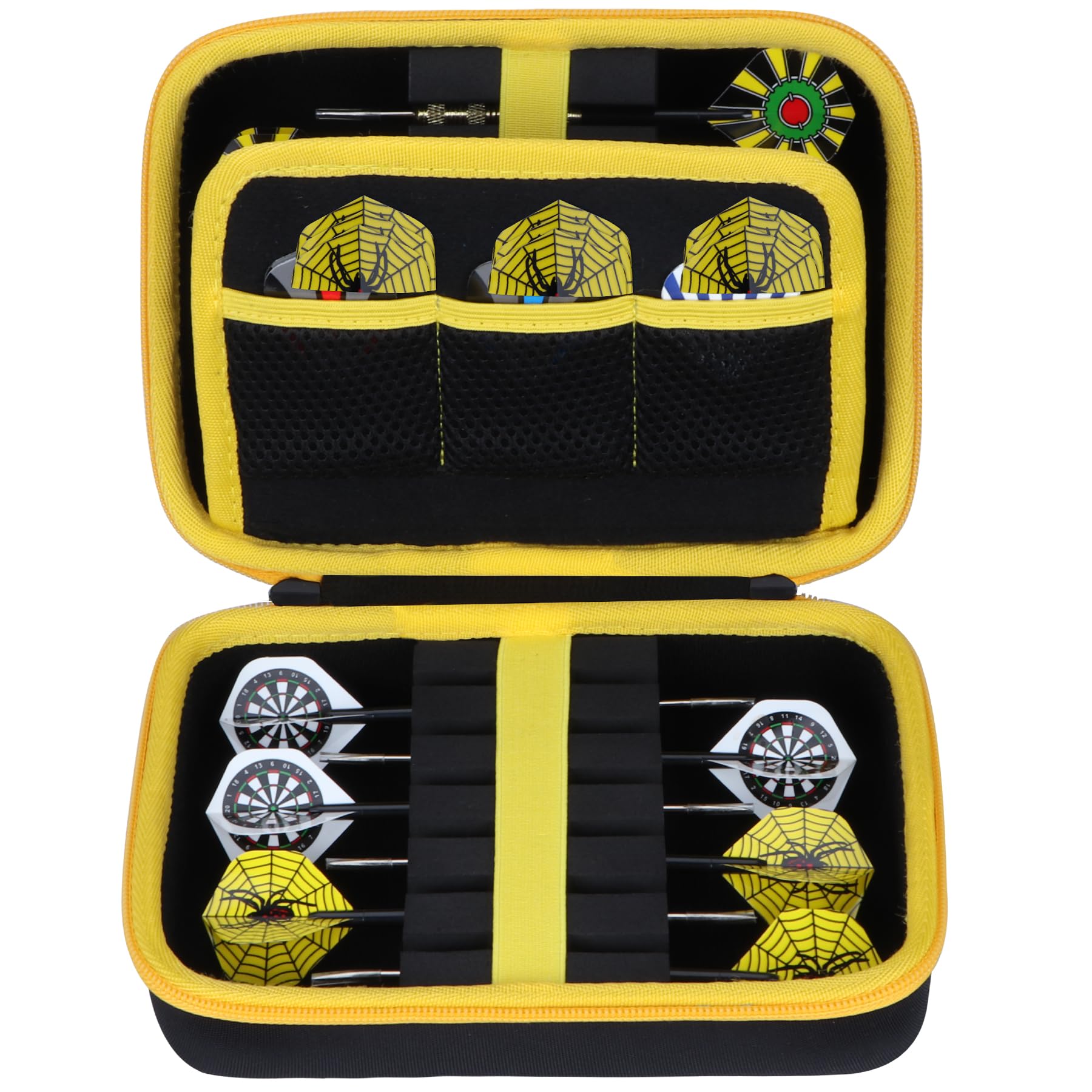 

Дротики со стальным и мягким наконечником, начальный уровень, домашний дорожный защитный чехол для дротиков, вместительный чехол для дротиков, совместимый с чехлом для хранения Lebakort, 12 предметов