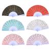 Compact Portable Fans Chinese Style Butterfly Folding Fan, Plastic Ribs Decorative Handheld Hand Held Summer Cooling Party Favors for Men Women