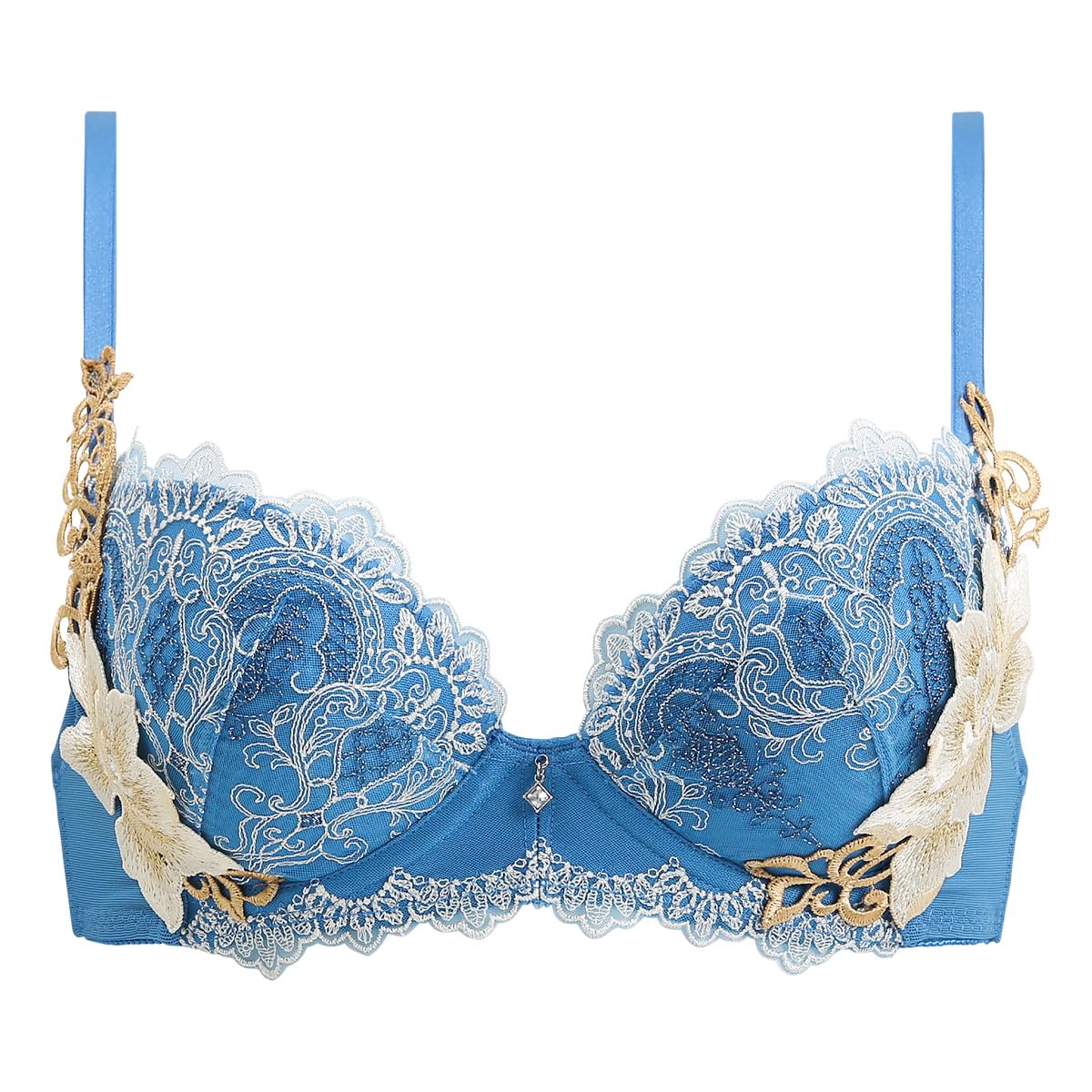Séria Himiko 016 HIMICO Sexi Vyšívaná Podprsenka s kosticami Veľká, Dámska spodná bielizeň, Lingerie, Podprsenka, (TU-Tyrkysová, C65) gray