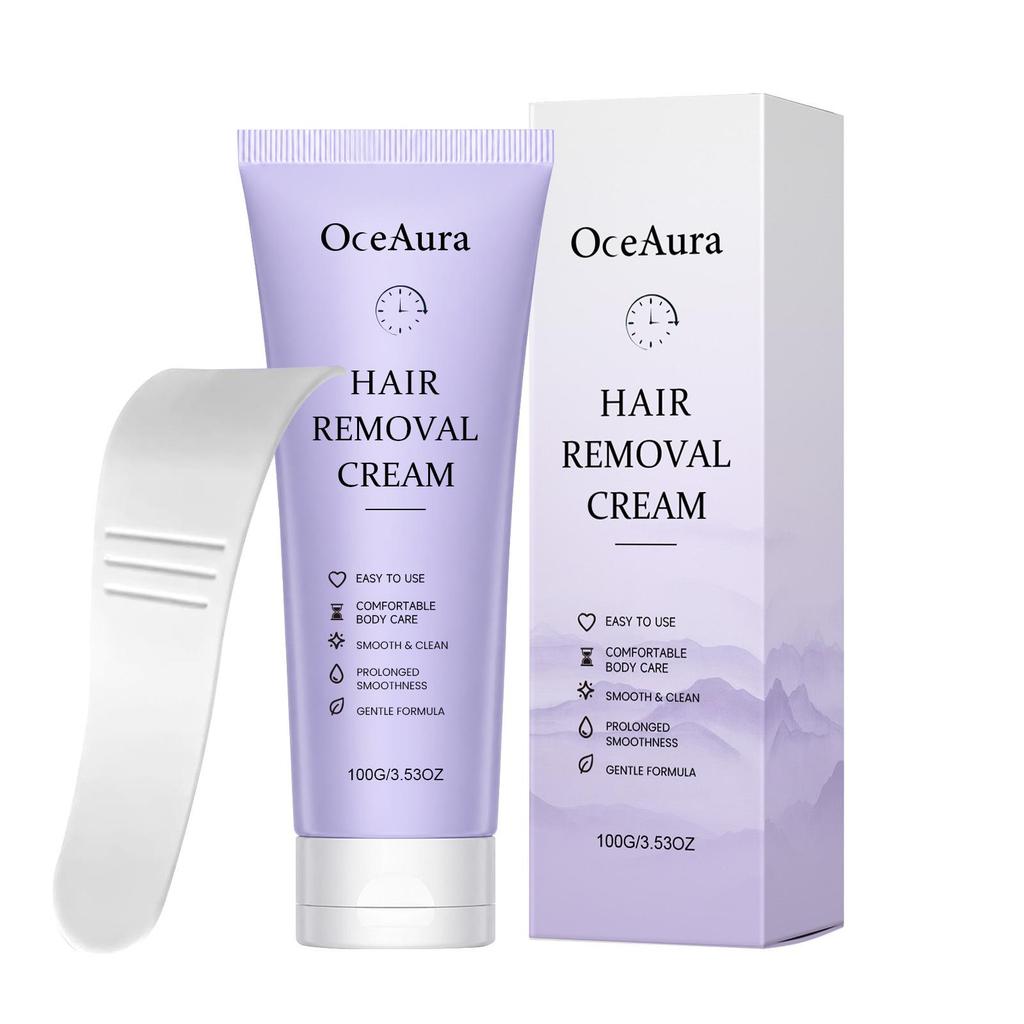 OCEAURA Gentle & Hydrating Hair Removal Cream for Soft, Smooth Skin