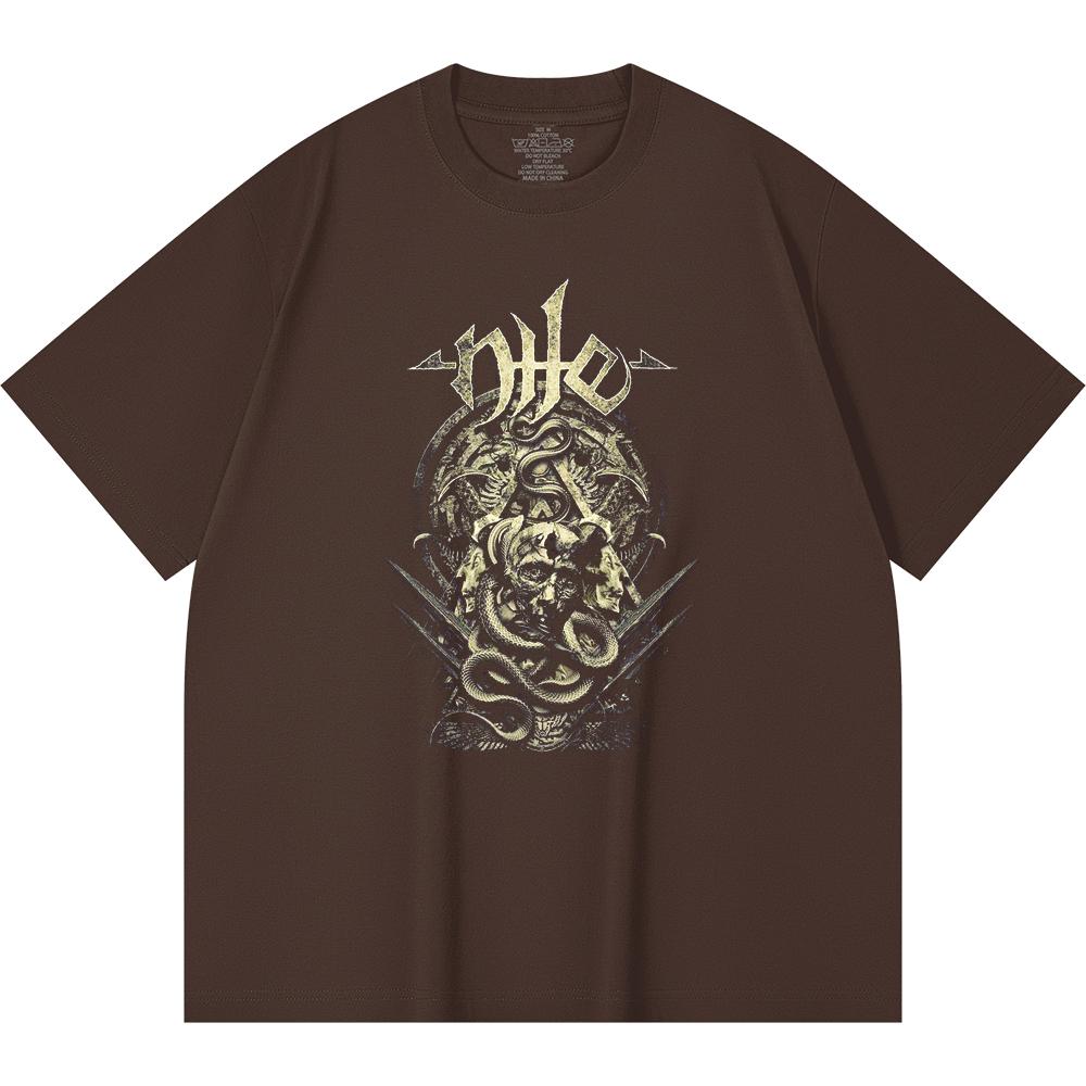 230 Gsm 100% Cotton Heavy Metal T-Shirt Rock Band Popular Music Print Unisex Heavy Cotton T Shirt