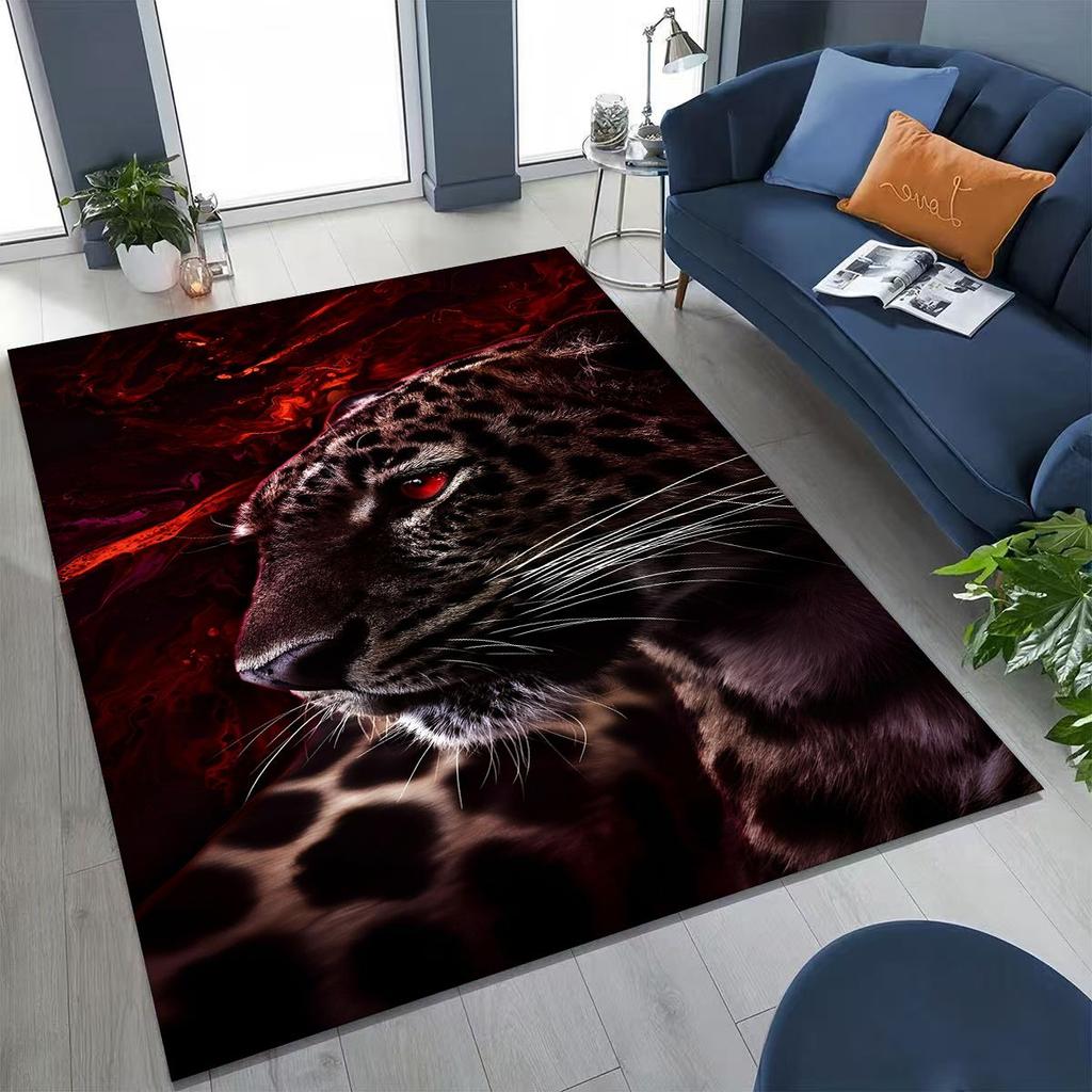 27 Style Wild Animal Leopard Cheetah Beast Cartoon Rug for Bedroom Living Room Sofa Home Doormat Decor, Kids Non-slip Floor Mat