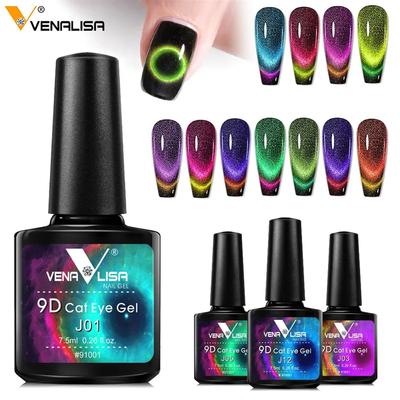7.5ml Nail Art Design Manicure Enamel 9D Cat Eyes Magnetic Gel Polish Kit Gel Nail Polish Lacquer Varnish