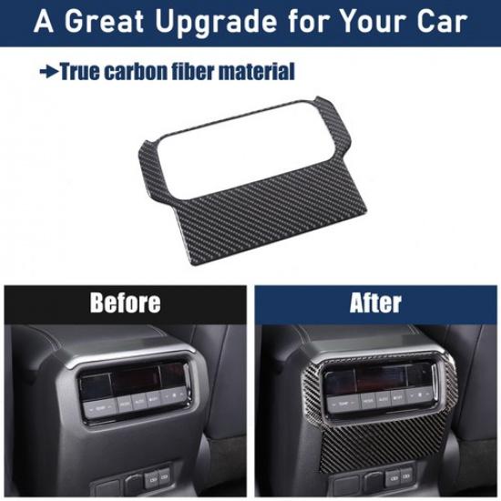 Carbon Rear Air Outlet Trim Sticker For Toyota Land Cruiser Prado LC250 24+