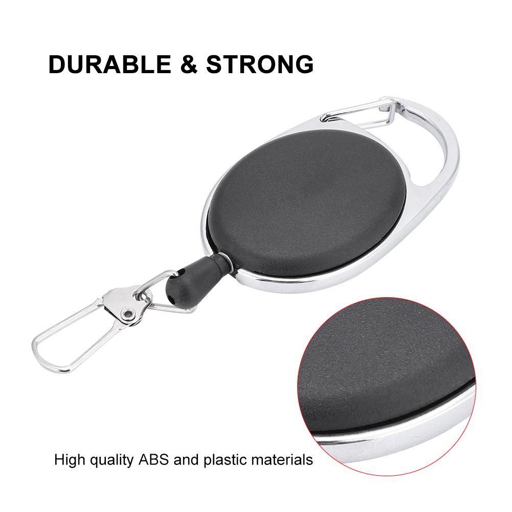Outdoor Retractable Wire, Anti theft lost Key Keychain Camping Tools Carabiner
