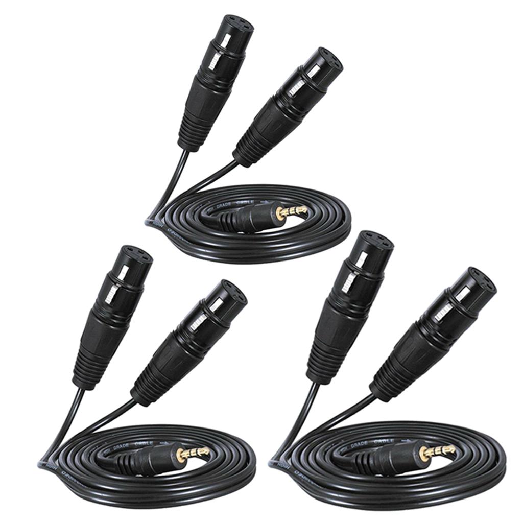 Buy 3.5mm TRS Male to Dual XLR Female 
