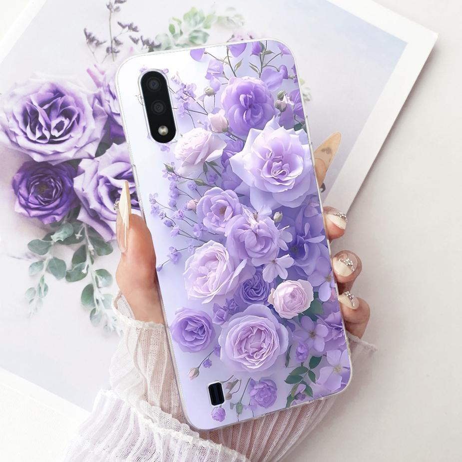 For Samsung Galaxy A01 Case SM-A015F New Luxury Painted Cover Soft Slim Phone Case For Samsung A01 M 01 Galaxy M01 Fundas Bumper