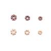 200Pcs 4/5/6mm Alloy Plum Blossom Spacing Slices Accessories For Jewelry Making DIY Charm Decoration