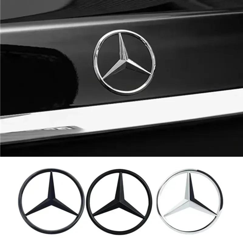 Neu 2025 Für Mercedes Benz 9cm ABS Auto Heckaufkleber Kofferraumemblem Aufkleber für Mercedes Benz S320 W164 W203 W204 W168 C180 E320 A200