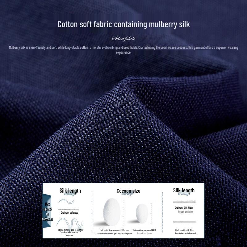 FORTEI Men's Silk Blend Pima Cotton Polo Shirt