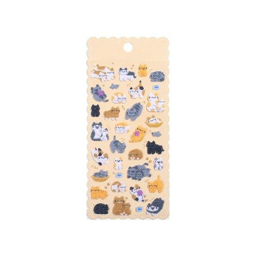 

1 Sheet Japanese Kawaii Pet 3D Fluffy Felt Sticker Cat Dog Craft Kids DIY Decal for Phone Case Self Adhesive Stationery Sticker