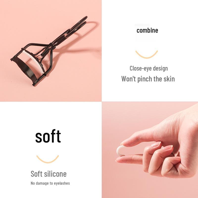 Mini zalotka do rzęs Ultra-Wide w kolorze czarnym - Długotrwała, Łatwe modelowanie, Kompaktowy design słonecznika