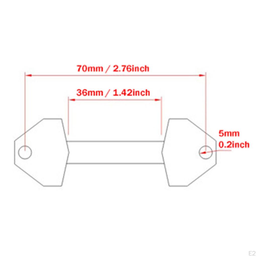 2 kusy Boční háčky na boxy Háček pro upevnění brašen Robustní náhradní díly Motocyklová brašna na nářadí Kufřík Taška na kufr DIY