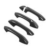 Exterior Door Handle Cover Carbon Fiber Pattern Outside Door Handle Decoration Trim Replacement for