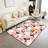 Black Crow Living Room Rugs Halloween Decoration Decorative Carpet for Kids Teens Adult Sugar Skull Skeleton Bones Area Rug