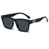 New Sunglasses Fashion Letters Decorative Square Frame Uv Sunglasses For Women 3197