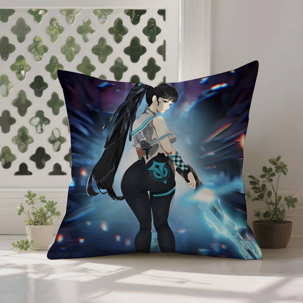 Game S-StellarES B-BladeS Pillow Case Anti-dustmite Pillowcase Invisible Zipper Silky Short Plush Sofa Cushion Cover
