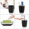 4PCS Complete Bathroom Accessories Storage Set Plastic Container For Soap Toothbrush Cup Soap Dispenser