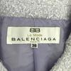 Balenciaga 90s Made In Japan Old Stainless Collar Coat 38 Light Blue Women Used