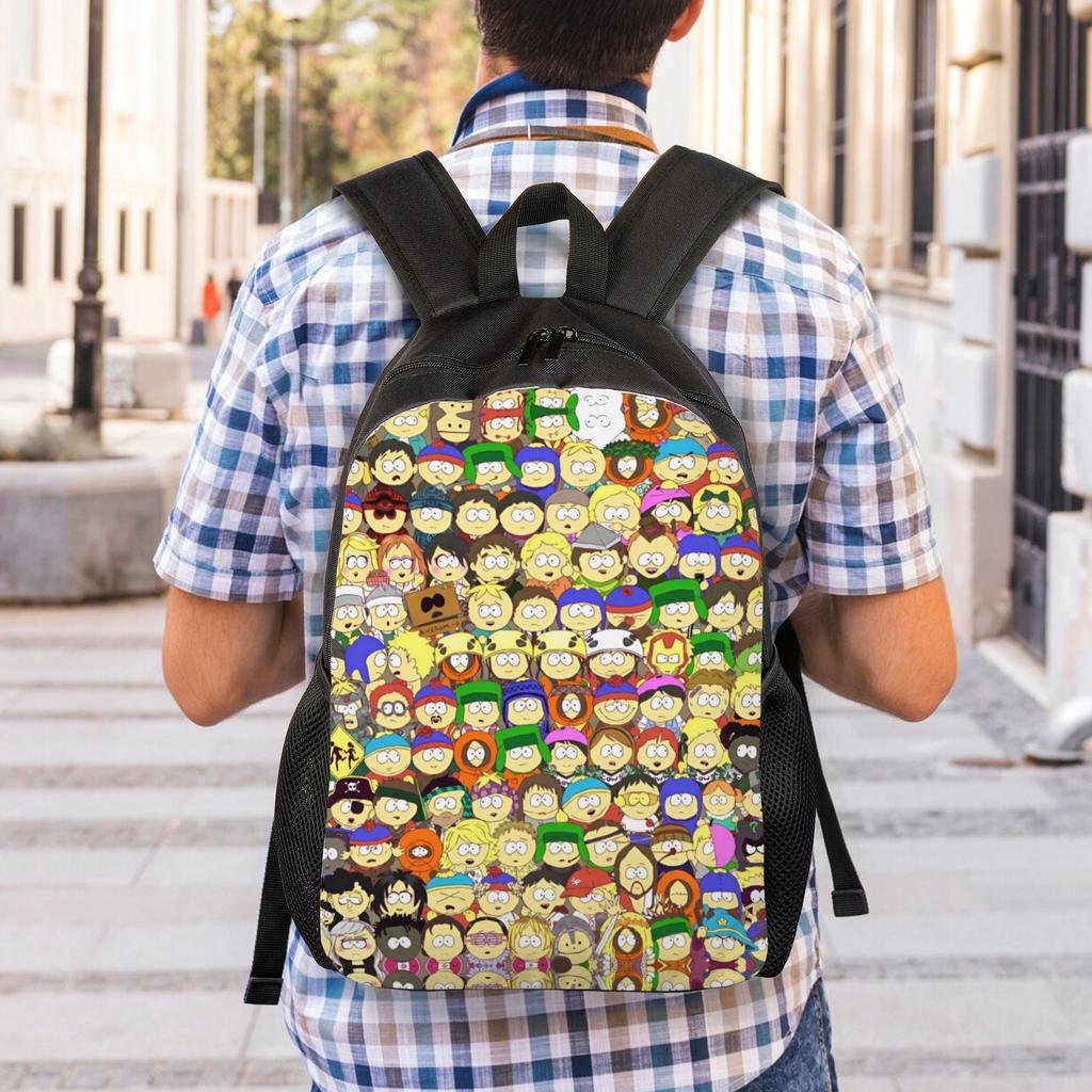 Personalized Southes Anime Erics Backpacks Men Women Casual Bookbag for School College Cartoon Bags