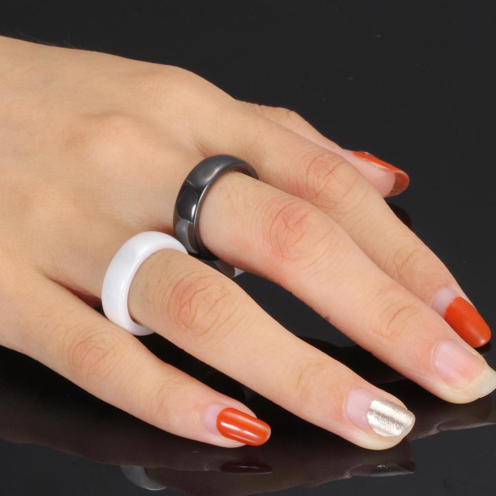 Beliebter 6MM Glatter Keramikring - Einfaches, Vielseitiges Partner-Matching-Accessoire