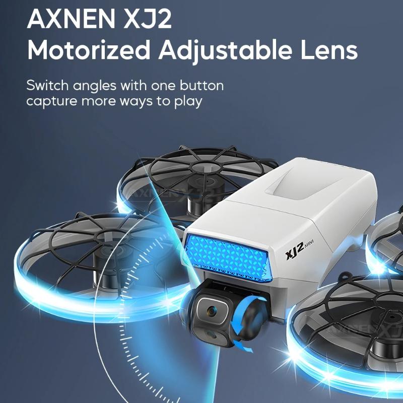 XJ2 Mini Drohne 8K Dual HD Kamera 5G WIFI Übertragung Faltbarer Bürstenloser RC Quadcopter Vollständige Abdeckung Schutzhülle Fernbedienung Spielzeug Kindergeschenk