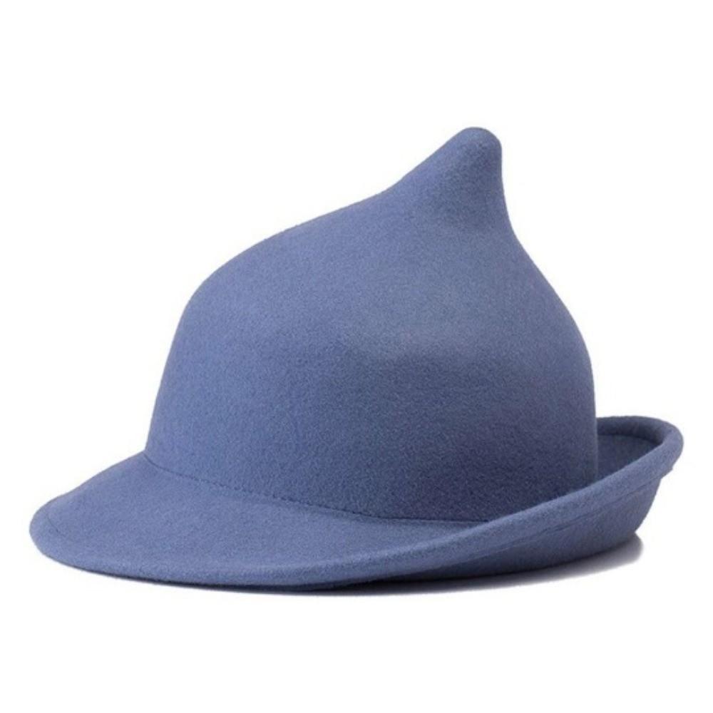 Wool Felt Wool Hat Pointed Top Magic Hat Gifts Felt Fedora Hat Stage Performance