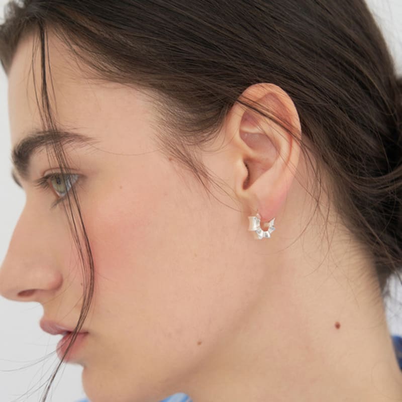 STILL INSTANT Amone Wave Ring Earring