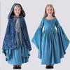 Set Regina Fantasia Blu per la Festa dei Bambini: Anello Magico & Mantello