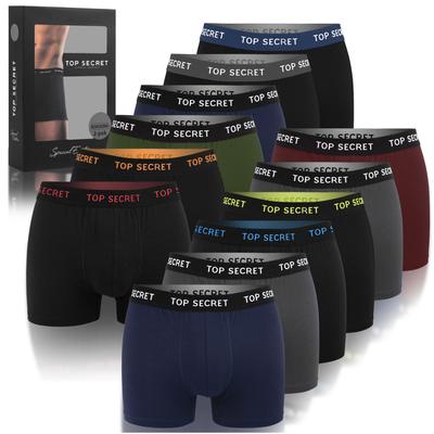Cuecas Boxer de Algodão Masculinas Pacote com 12