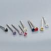 Mini Super Small Diamond Colored Earrings Japanese and Korean Men and Women Gentle Wind Nourishing Ear Piercing Earrings